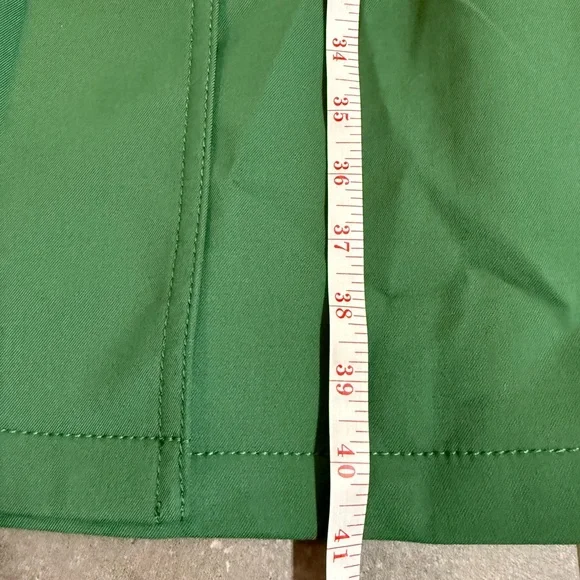 Ann Taylor Classic Green Pleated Back Trench Coat - Picture 10 of 11
